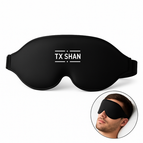 Sleep Mask for Side Sleepers – 3D Zero Pressure Eye Mask , Adjustable, Light Blocking Blindfold for Women & Men, Travel & Nap