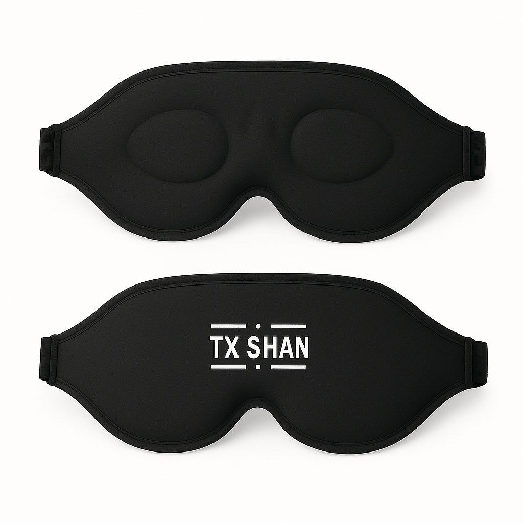 Sleep Mask for Side Sleepers – 3D Zero Pressure Eye Mask , Adjustable, Light Blocking Blindfold for Women & Men, Travel & Nap